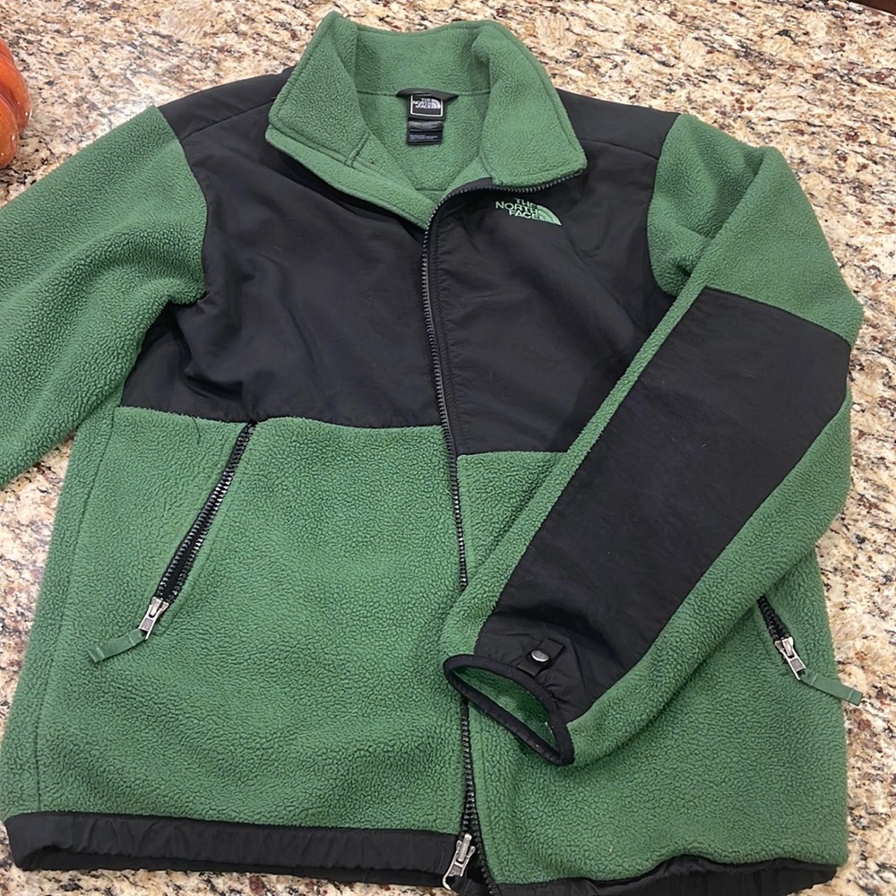 Boys XL Green North Face Jacket